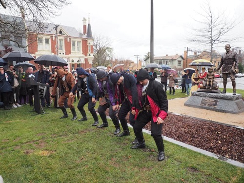 Unveiling of the George Treloar Memorial in Ballarat